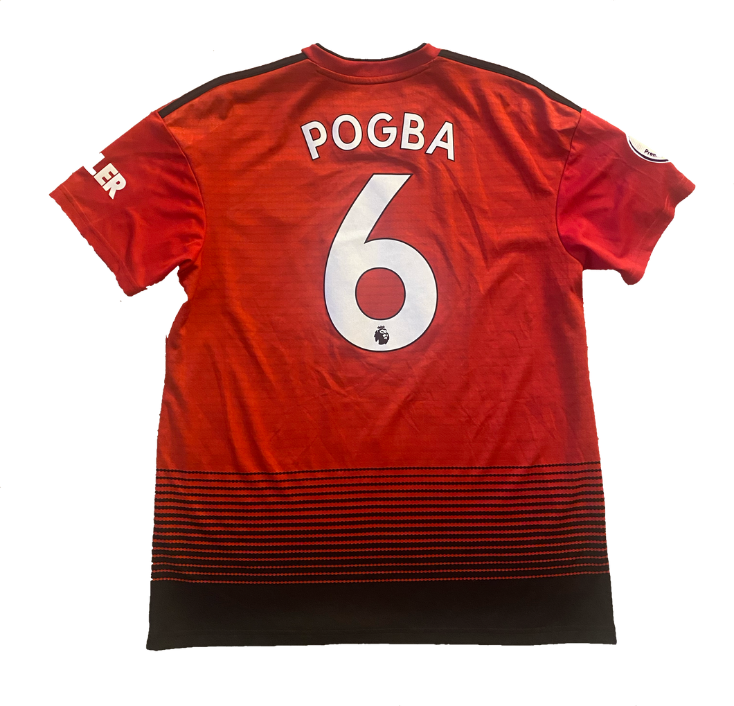 Manchester United 2018/19 Home Pogba #6 (Excellent) L