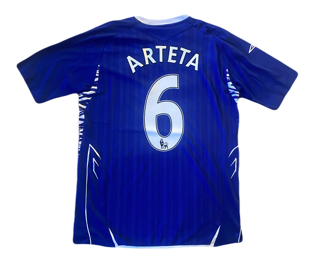 Everton 2007/08 Home Arteta #6 (Excellent) M