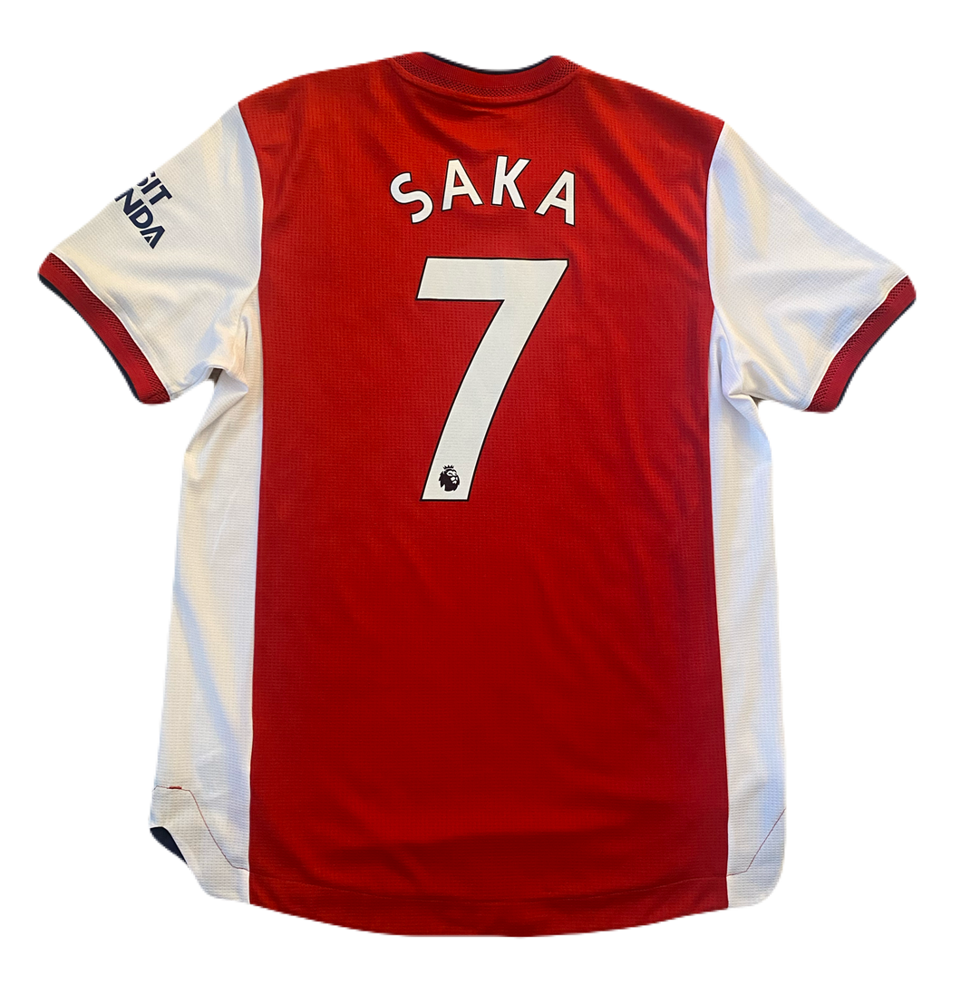 Arsenal 2021/22 Home Player Version Saka #7 (Good) L