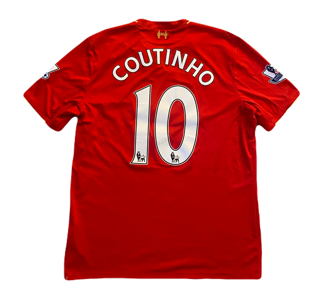 Liverpool 2015/16 Home Coutinho #10 (Good) XL