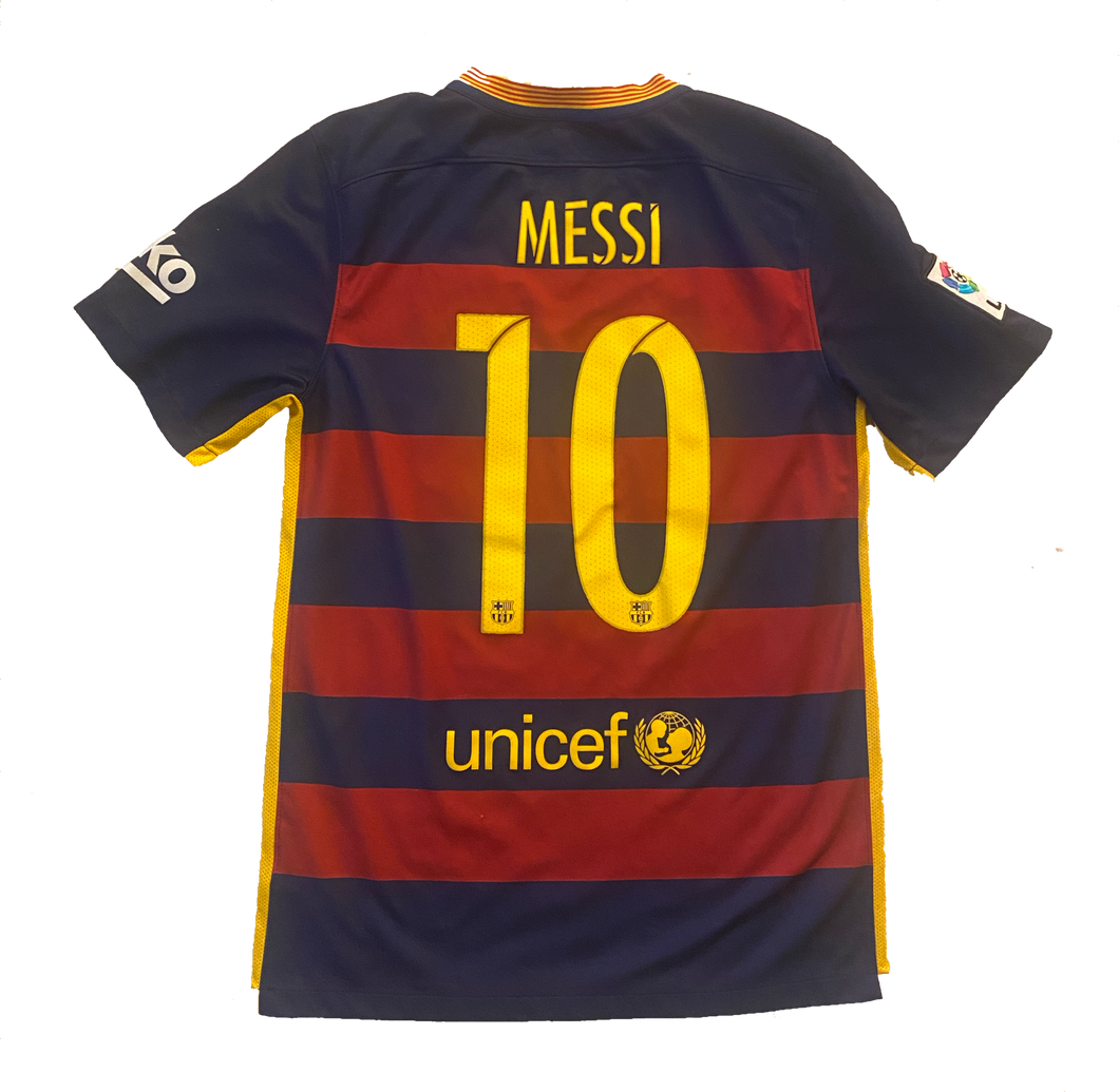 Flocage Officiel - FC Barcelone, Messi, 2015/2016, Third, Bleu/Bleu cl – Footpress Flocage Officiel - FC Barcelone, Messi, 2015/2016, Third, Bleu/Bleu cl – Footpress