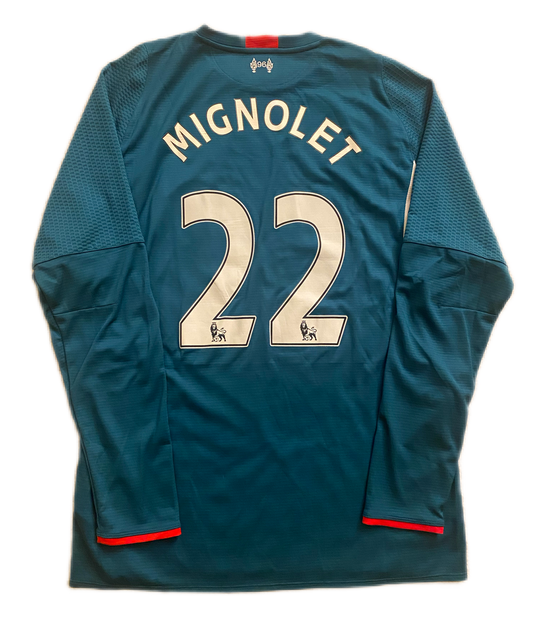Liverpool 2015/16 Gk Mignolet #22 (Excellent) XL