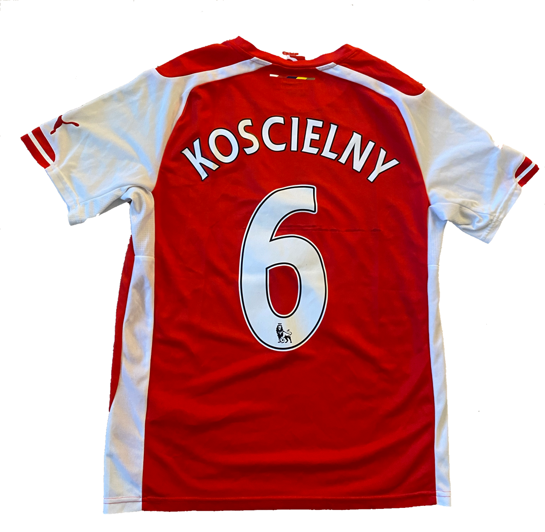 Arsenal 2014/15 Home Koscielny #6 (Good) S