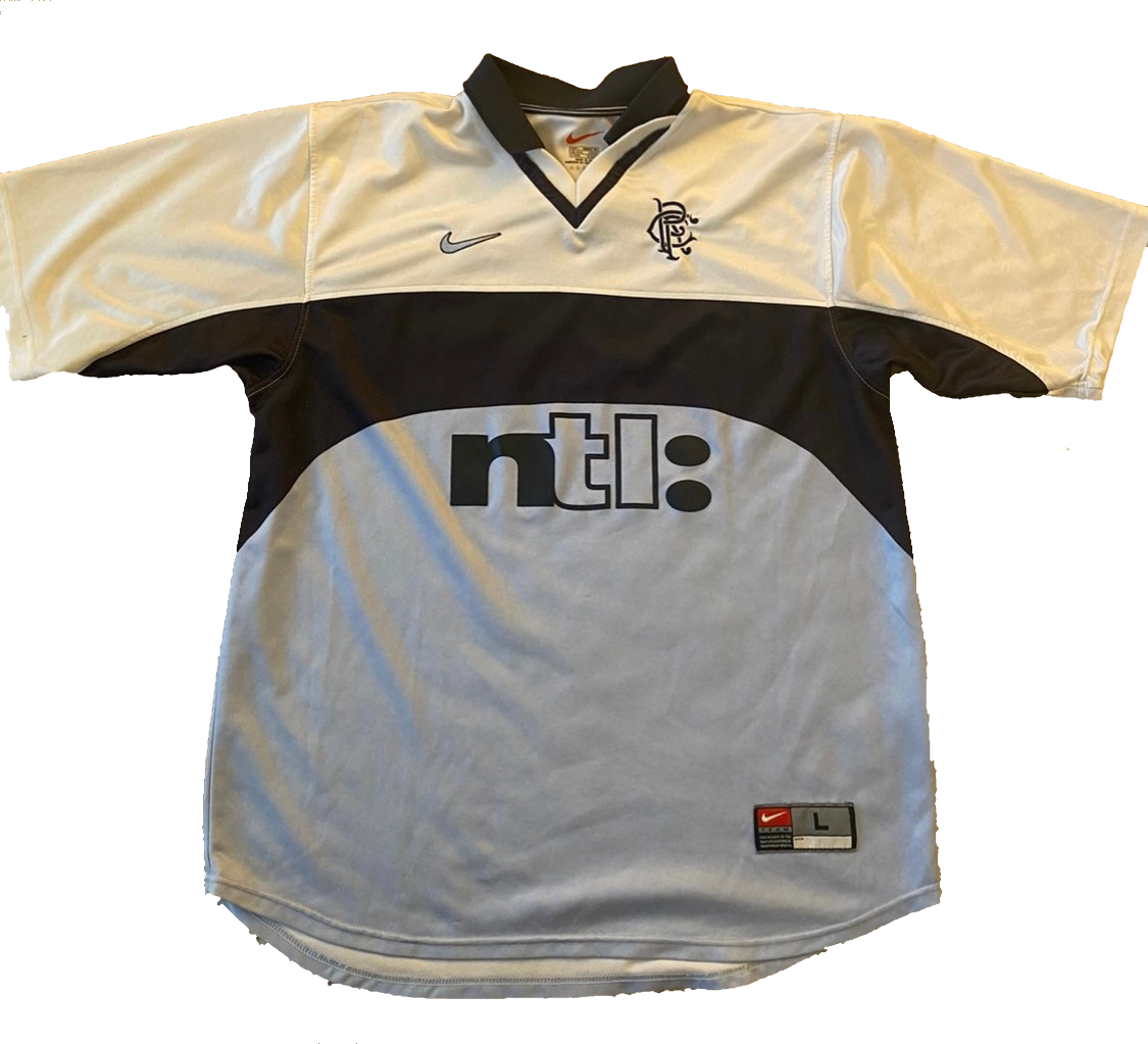 Rangers Away football shirt 1999 - 2000. Sponsored by NTL