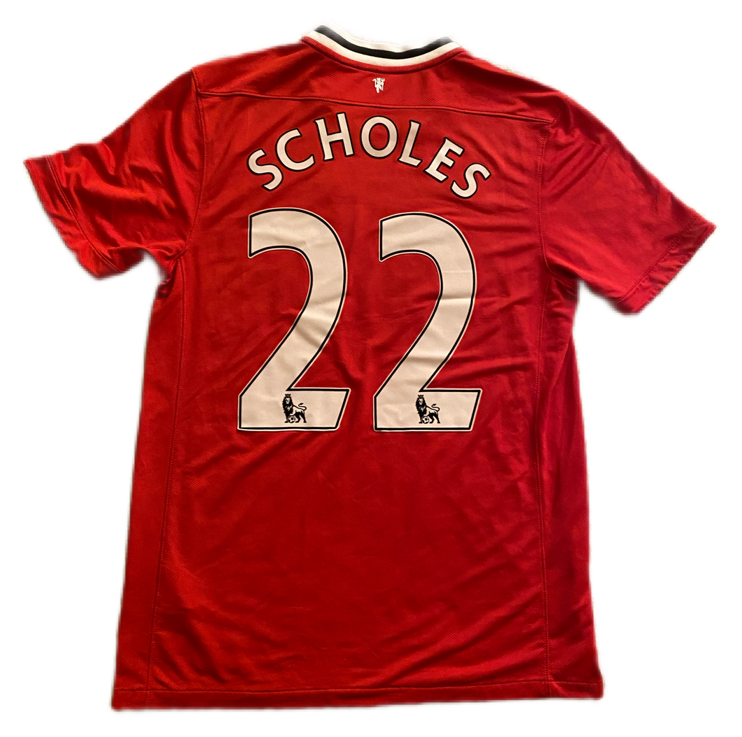 Manchester United 2011/12 Home #22 Scholes (Good) M